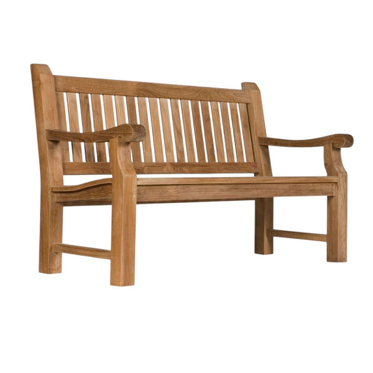 Premium Chunky Teak Memorial Bench, Add Your Personal Engraving
